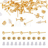 50Pcs Brass Earring Settings KK-TA0008-38C-1