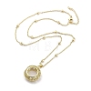 Brass Pendants Necklace NJEW-B101-02G-04-2