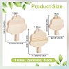 6Pcs 3Styles Wood Cutouts WOOD-WH0131-21B-2