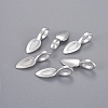 Tibetan Style Alloy Glue-on Flat Pad Bails X-TIBEP-AB3348Y-S-4