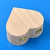 Valentine's Day Theme Wooden Ring Storage Box VALE-PW0003-04-3