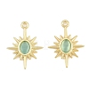 Alloy & Cat Eye Pendants RE-CBA1FD3-14G-2