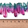 Two Tone Natural Quartz Crystal Beads Strands G-Z131-K01-03-5