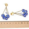 Electroplate Glass Dangle Earrings for Women EJEW-MZ00796-01-5