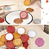 CRASPIRE 100Pcs Adhesive Wax Seal Stickers DIY-CP0010-54F-5