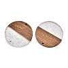 Epoxy Resin & Walnut Wood Pendants RESI-T057-10A-2