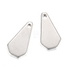 304 Stainless Steel Stamping Blank Tag Pendants X-STAS-S058-36-1