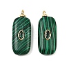 Synthetic Malachite Pendants KK-B157-43G-01-1