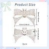 Alloy Rhinestone Shoe Decorations DIY-FG0003-79P-2