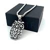 Vintage Gothic Owl Pendant 304 Stainless Steel Men’s Necklaces II3155-4