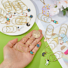 18Pcs 6 Style Iron Bookmark AJEW-FH00052-3