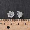 Chunky Clear Transparent Frosted Tulip Flower Acrylic Bead Caps X-PL543-1-3