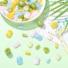 72Pcs 10 Styles Opaque & Transparent Acrylic Beads OACR-FS0002-83-5