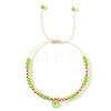Heart Brass Enamel Charm Bracelets CK5066-5-1