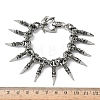 304 Stainless Steel Charm Bracelets BJEW-D385-02AS-5
