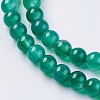 Natural Green Onyx Agate Beads Strands G-G583-6mm-11-3