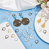120Pcs 4 Colors Brass Leverback Earring Findings KK-SP0001-02-4