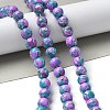 Dyed Synthetic Imperial Jasper Beads Strands G-C168-02D-2