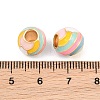 Brass Enamel European Beads KK-CBA6818-11G-3