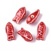 Handmade Porcelain Ceramic Beads PORC-T133-28F-1