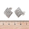 304 Stainless Steel Stud Earring Finding STAS-Z091-02P-01-3