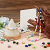 500Pcs Spray Painted Schima Wood Beads WOOD-DC0001-43-4