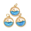 Brass Resin Pendants RE-H001-01G-02-1