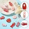 12Pcs 8 Styles Handmade Porcelain Beads PORC-FS0001-61-2