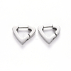 304 Stainless Steel Huggie Hoop Earrings STAS-S103-20P-1