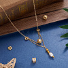 10Pcs 5 Styles Brass Clear Cubic Zirconia Beads KK-SW0001-02-6