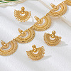 Alloy Fan Shape Stud Earrings & Necklaces & Rings Sets WGD6BDF-01-3