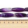 Natural Striped Agate/Banded Agate Beads Strands G-S280-10B-5