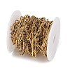 304 Stainless Steel Enamel Dapped Chain Oval Link Chains CHS-K021-15G-07-2