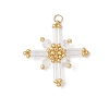 Glass Beaded Pendants PALLOY-MZ01161-03-1