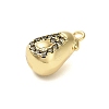 Brass Micro Pave Cubic Zirconia Pendants KK-L229-001G-09-2