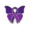 Butterfly & Awareness Ribbon Enamel Pins AL-CBA5093-03A-1