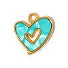 304 Stainless Steel Shell Pendants STAS-OY004-97G-1