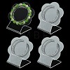 4Pcs Clear Acrylic Slant Back Single Bracelet Bangle Display Stands AC-FS5191-01B-1