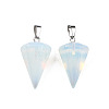 Cone/Spike/Pendulum Opalite Stone Pendants G-R278-85-3