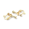 Brass Clip-on Earring Findings KK-P232-05G-2