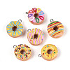 Opaque Resin Pendants RESI-N050-26P-1
