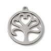 Non-Tarnish 201 Stainless Steel Pendants STAS-E206-03P-04-1