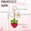 Yarn Woven Keychains KEYC-WH0025-093-2