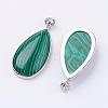 Synthetic Malachite Big Pendants G-I184-03-2