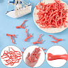 70Pcs Opaque Acrylic Imitation Coral Beads SACR-SC0001-64-6