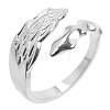Vintage Stainless Steel Wing Couple Rings RM5946-1-1