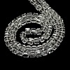 Faceted Cube Shaped Crystal Glass Beads Strands X-GLAA-F008-F01-3