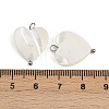 Natural Shell Heart Pendants X1-STAS-D378-34P-3