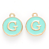Golden Plated Alloy Enamel Charms LS-ENAM-S118-05G-1