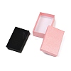 Shell Textured Paper Jewelry Packaging Boxes with Black Sponge Inside CON-B013-02-2